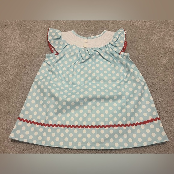 Boutique Princess Little Mermaid Ariel Embroidered Smocked Dress Size 6-12M - Picture 3 of 4